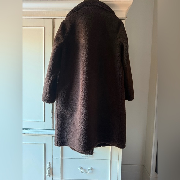 NWOT Michael Kors Sherpa Teddy Coat - Picture 2 of 8